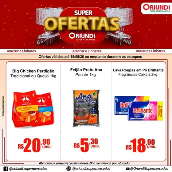 Catálogo Oriundi | Ofertas Da Semana | 2026-09-16T00:00:00.000Z - 2026-09-19T00:00:00.000Z