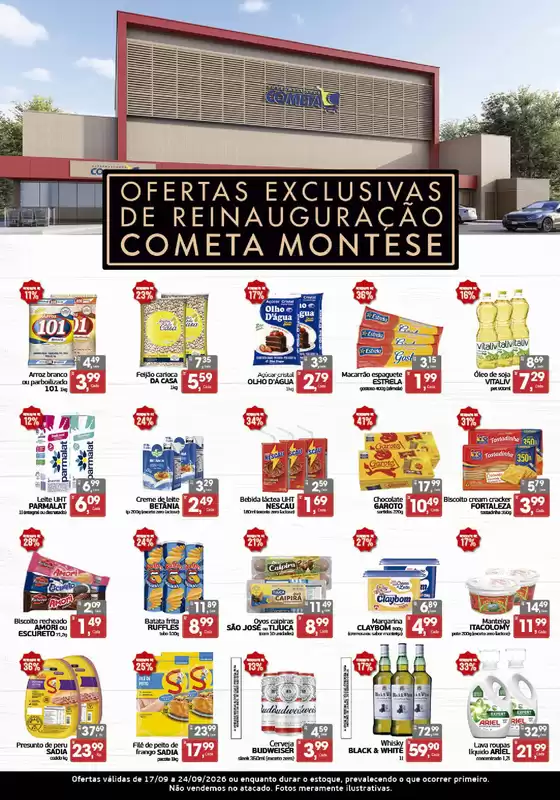 Catálogo Cometa Supermercados | Ofertas de reabertura da Montese | 2026-09-17T00:00:00.000Z - 2026-09-24T00:00:00.000Z