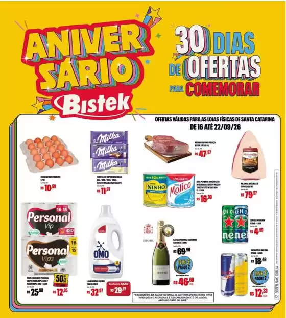 Catálogo Bistek Supermercados | Ótima oferta para todos os clientes | 2026-09-16T00:00:00.000Z - 2026-09-22T00:00:00.000Z
