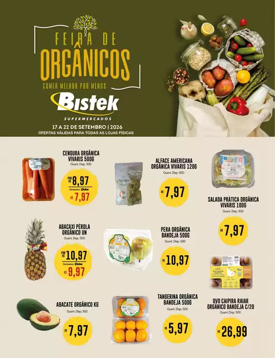 Catálogo Bistek Supermercados | Descubra ofertas atraentes | 2026-09-17T00:00:00.000Z - 2026-09-20T00:00:00.000Z