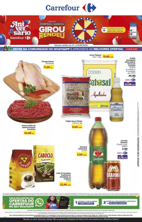 Catálogo Carrefour em Ferraz de Vasconcelos | Ofertas exclusivas e pechinchas | 2026-09-17T00:00:00.000Z - 2026-09-23T00:00:00.000Z