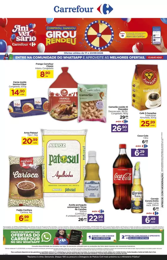 Catálogo Carrefour em Ferraz de Vasconcelos | Ofertas exclusivas | 2026-09-17T00:00:00.000Z - 2026-09-23T00:00:00.000Z