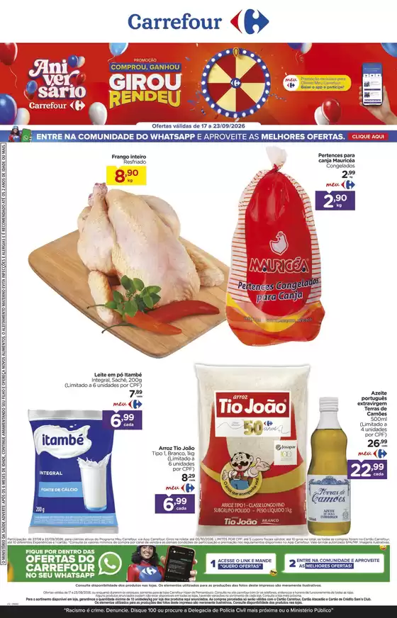 Catálogo Carrefour | Ótima oferta para caçadores de pechinchas | 2026-09-17T00:00:00.000Z - 2026-09-23T00:00:00.000Z