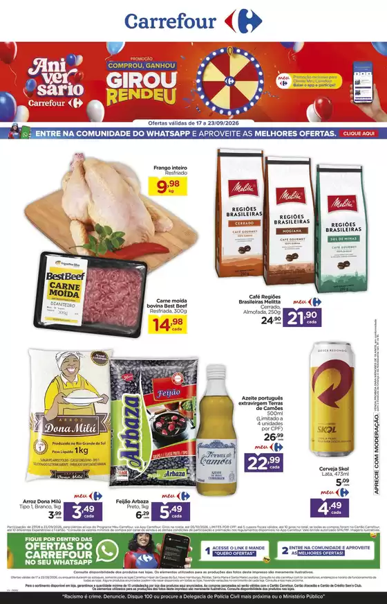 Catálogo Carrefour | Ofertas especiais atraentes para todos | 2026-09-17T00:00:00.000Z - 2026-09-23T00:00:00.000Z