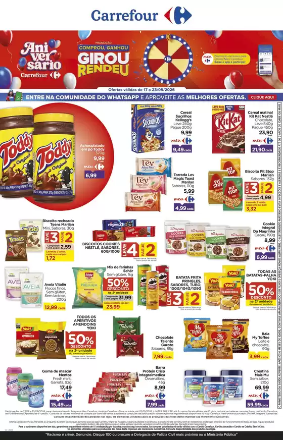 Catálogo Carrefour em Anápolis | Grandes descontos em produtos selecionados | 2026-09-17T00:00:00.000Z - 2026-09-23T00:00:00.000Z