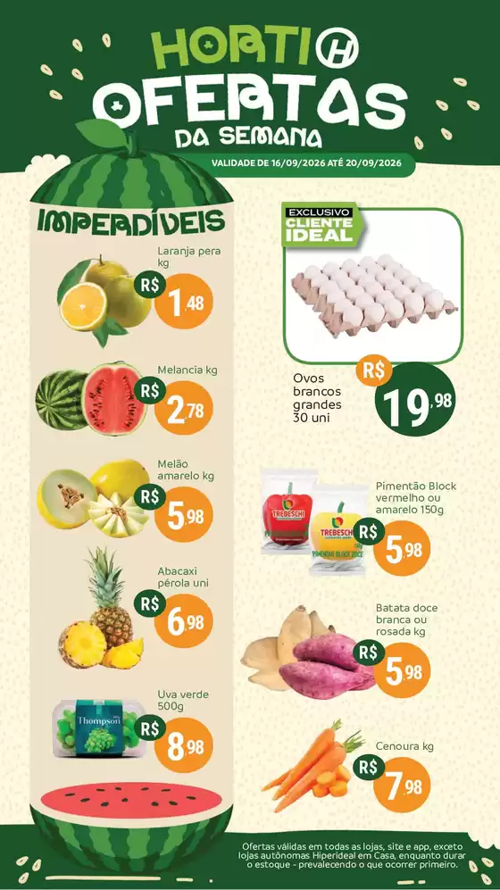 Catálogo Hiperideal Supermercados | Ofertas especiais atraentes para todos | 2026-09-17T00:00:00.000Z - 2026-09-20T00:00:00.000Z
