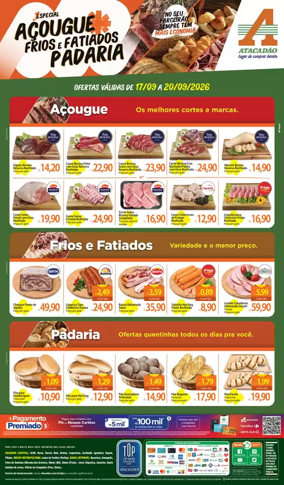 Catálogo Atacadão | Atacadão - Açougue / Padaria / Frios e Fatiados | 2026-09-17T00:00:00.000Z - 2026-09-20T00:00:00.000Z