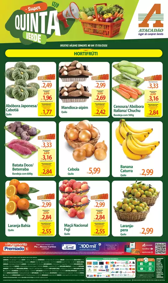 Catálogo Atacadão em Alvorada | Atacadão - Hortifrúti | 2026-09-17T00:00:00.000Z - 2026-09-17T00:00:00.000Z