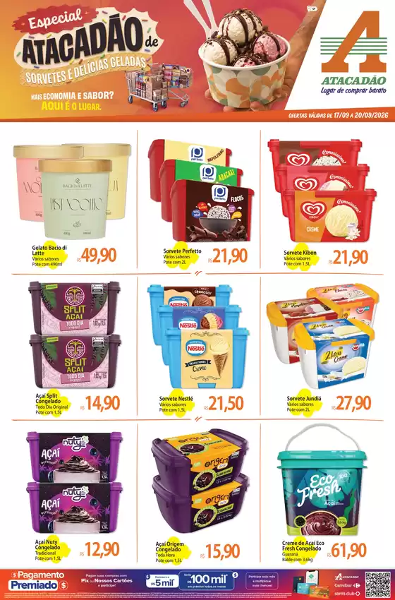 Catálogo Atacadão em Suzano | Atacadão - Sorvetes e Delícias Geladas | 2026-09-17T00:00:00.000Z - 2026-09-20T00:00:00.000Z