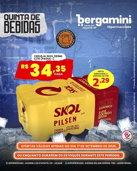 Catálogo Supermercado Bergamini | Encarte Supermercado Bergamini | 2026-09-17T00:00:00.000Z - 2026-09-17T00:00:00.000Z