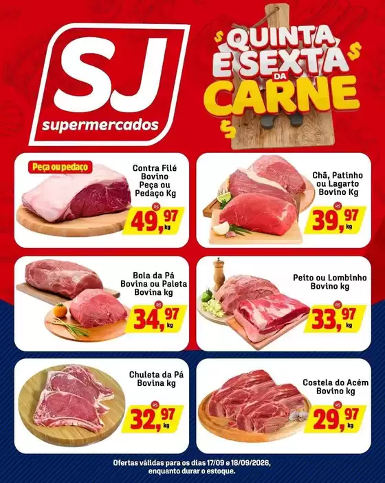 Catálogo Sj Supermercados | Encarte Sj Supermercados | 2026-09-17T00:00:00.000Z - 2026-09-18T00:00:00.000Z