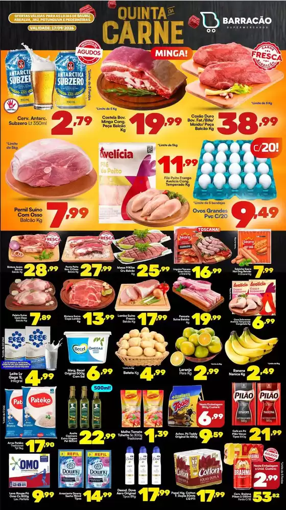 Catálogo Barracão Supermercado | Encarte Barracão Supermercado | 2026-09-17T00:00:00.000Z - 2026-09-17T00:00:00.000Z