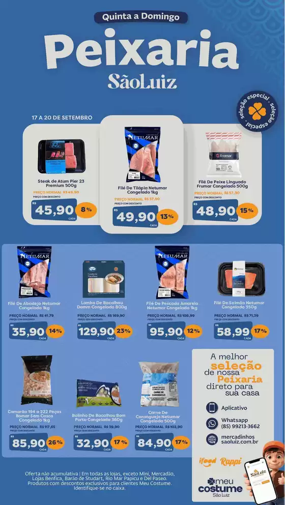 Catálogo Mercadinhos São Luiz | Peixaria | 2026-09-17T00:00:00.000Z - 2026-09-20T00:00:00.000Z