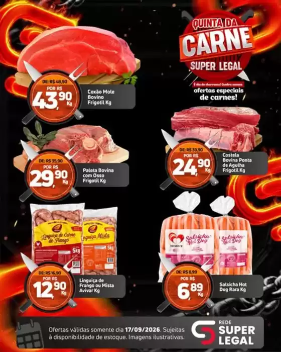 Catálogo Rede Super Legal de Supermercados | Quinta Da Carne | 2026-09-17T00:00:00.000Z - 2026-09-17T00:00:00.000Z