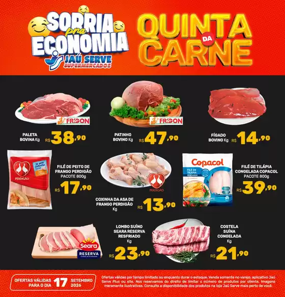 Catálogo Supermercados Jaù Serve | Fazenda de Carne | 2026-09-17T00:00:00.000Z - 2026-09-17T00:00:00.000Z