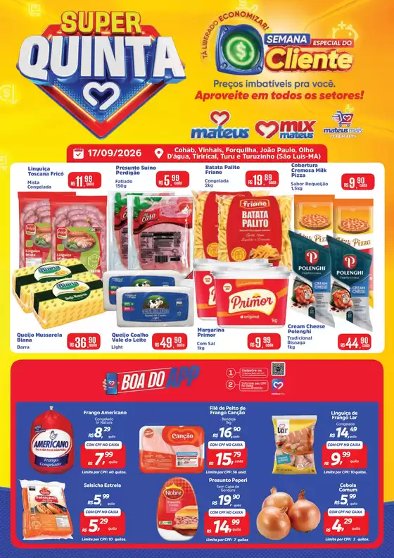 Catálogo Supermercados Mateus | Super Quinta | 2026-09-17T00:00:00.000Z - 2026-09-17T00:00:00.000Z
