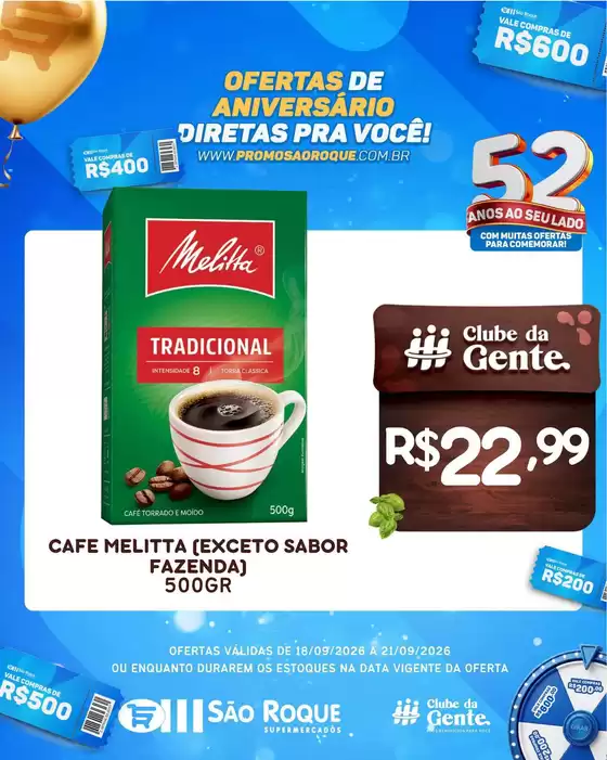 Catálogo São Roque Supermercados | Encarte São Roque Supermercados | 2026-09-18T00:00:00.000Z - 2026-09-21T00:00:00.000Z