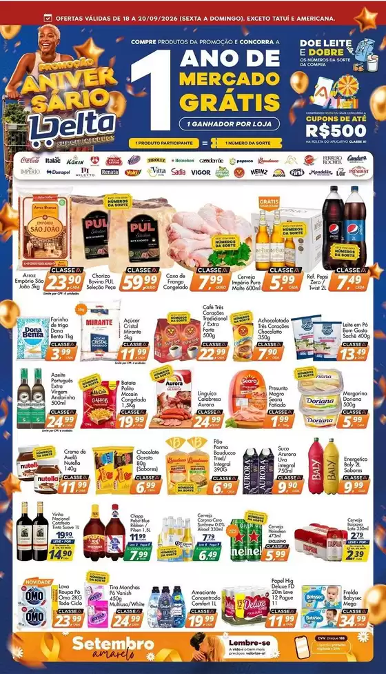 Catálogo Delta Supermercados | Ofertas especiais atraentes para todos | 2026-09-18T00:00:00.000Z - 2026-09-20T00:00:00.000Z