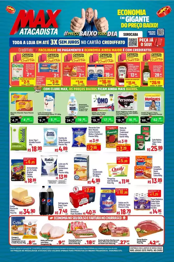 Catálogo Max Atacadista em Sorocaba | Melhores ofertas para todos os caçadores de pechinchas | 2026-09-17T00:00:00.000Z - 2026-09-24T00:00:00.000Z