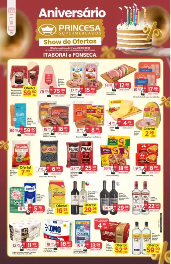 Catálogo Princesa Supermercados | Aniversário Princesa - 17 a 20/09 | 2026-09-17T00:00:00.000Z - 2026-09-21T00:00:00.000Z