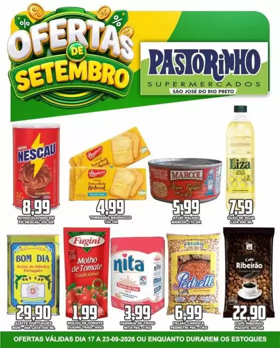 Catálogo Supermercado Pastorinho | Melhores ofertas para todos os clientes | 2026-09-17T00:00:00.000Z - 2026-09-23T00:00:00.000Z
