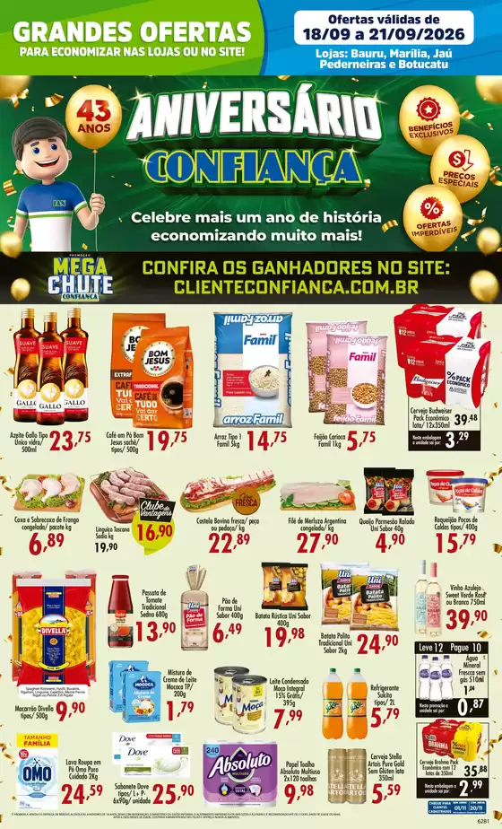Catálogo Confiança Supermercados | Tabloide rede 1809 2026 WPP | 2026-09-18T00:00:00.000Z - 2026-09-21T00:00:00.000Z