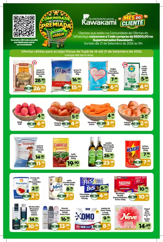 Catálogo Supermercados Kawakami | Ofertas - Tupã | 2026-09-18T00:00:00.000Z - 2026-09-21T00:00:00.000Z