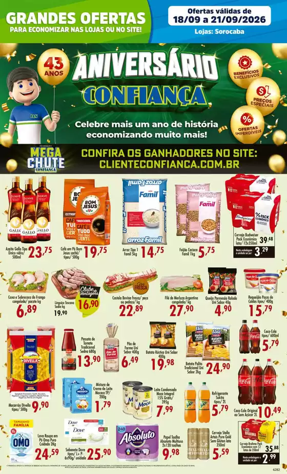 Catálogo Confiança Supermercados | Tabloide sorocaba 1809 2026 WPP | 2026-09-18T00:00:00.000Z - 2026-09-21T00:00:00.000Z