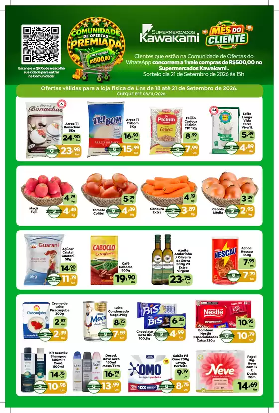 Catálogo Supermercados Kawakami | Ofertas - Lins | 2026-09-18T00:00:00.000Z - 2026-09-21T00:00:00.000Z