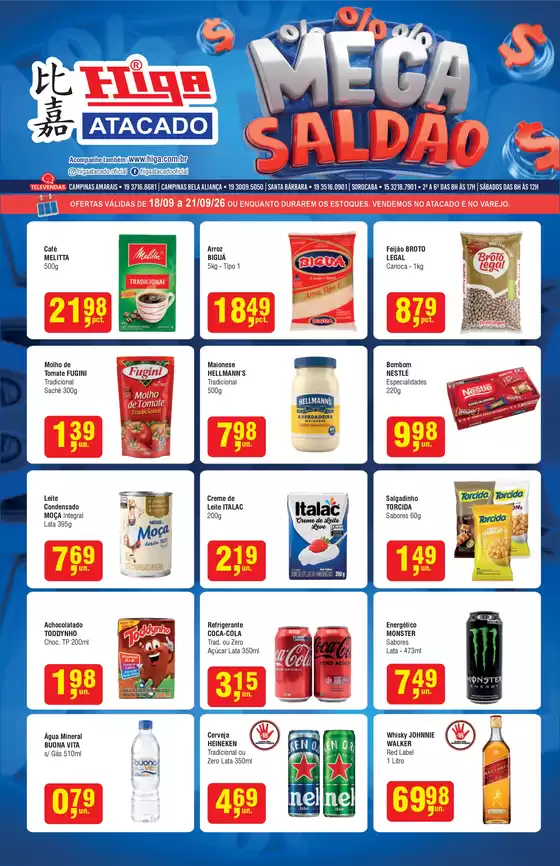 Catálogo Higa Atacado | Higa atacado folheto mega saldao 20260918 20260921 | 2026-09-18T00:00:00.000Z - 2026-09-21T00:00:00.000Z