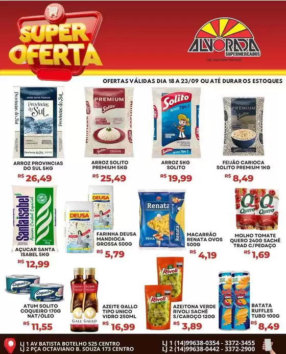 Catálogo Alvorada Supermercados | Descubra ofertas atraentes | 2026-09-18T00:00:00.000Z - 2026-09-23T00:00:00.000Z