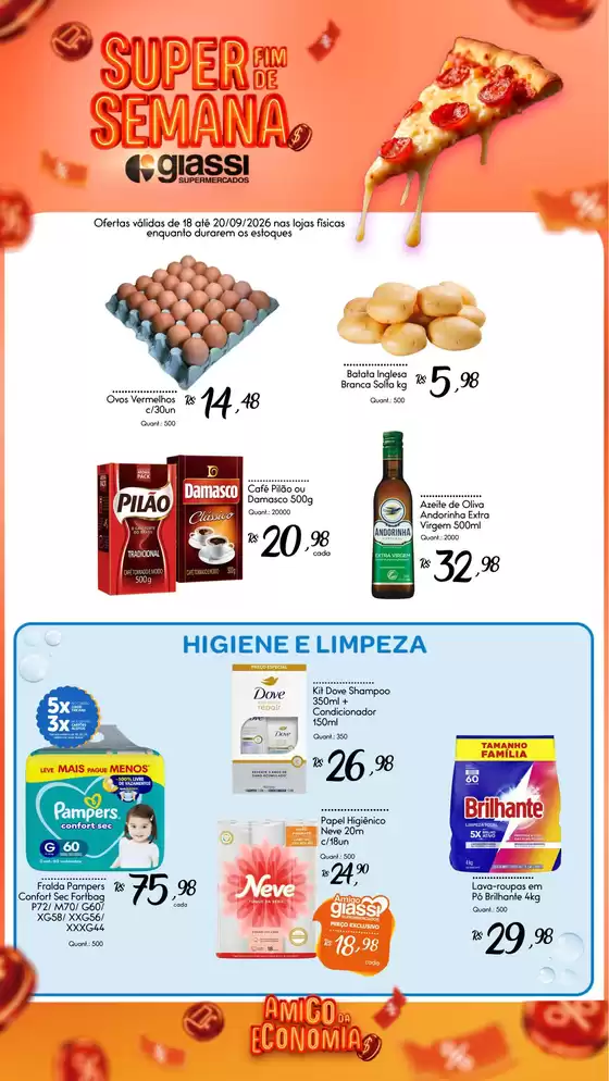 Catálogo Giassi Supermercados | Encarte Giassi Supermercados | 2026-09-18T00:00:00.000Z - 2026-09-20T00:00:00.000Z