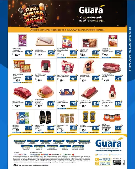 Catálogo Supermercado Guará | Ofertas para caçadores de pechinchas | 2026-09-18T00:00:00.000Z - 2026-09-20T00:00:00.000Z