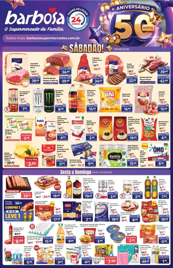 Catálogo Barbosa Supermercados | Aniversário 50 Anos | 2026-09-18T00:00:00.000Z - 2026-09-22T00:00:00.000Z