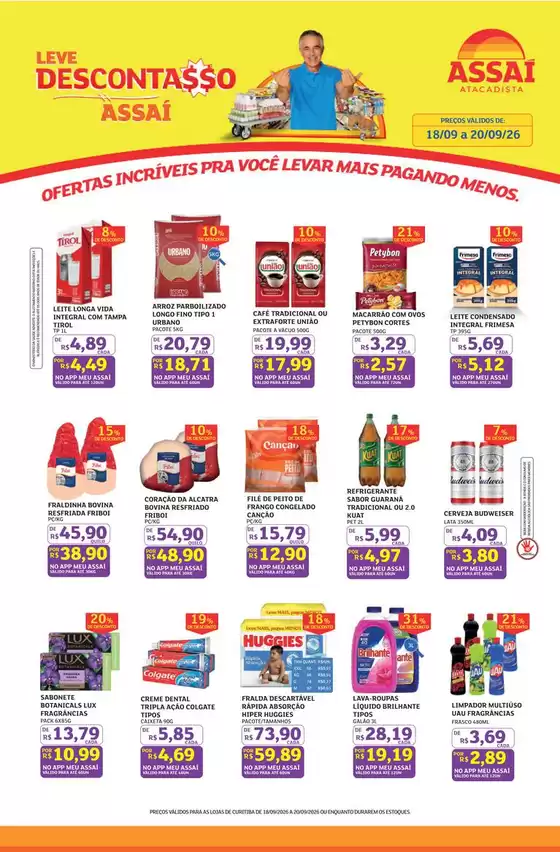 Catálogo Assaí Atacadista | Encarte Assaí Atacadista 172044-519 | 2026-09-18T00:00:00.000Z - 2026-09-20T00:00:00.000Z