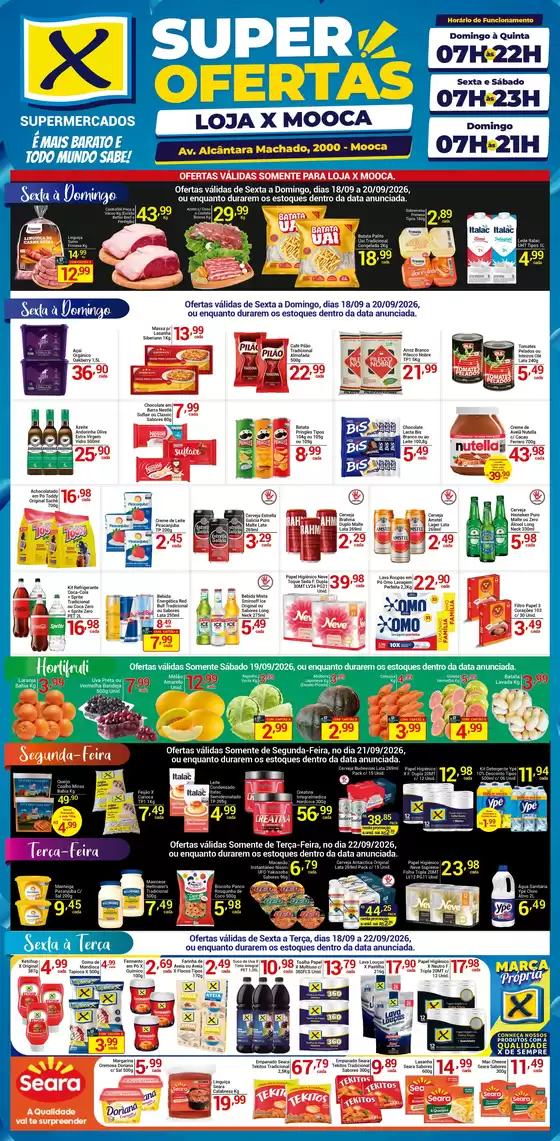 Catálogo X Supermercados | Nossas melhores ofertas para você | 2026-09-18T00:00:00.000Z - 2026-09-22T00:00:00.000Z