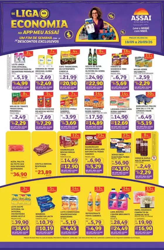 Catálogo Assaí Atacadista | Encarte Assaí Atacadista 172067-845 | 2026-09-18T00:00:00.000Z - 2026-09-20T00:00:00.000Z