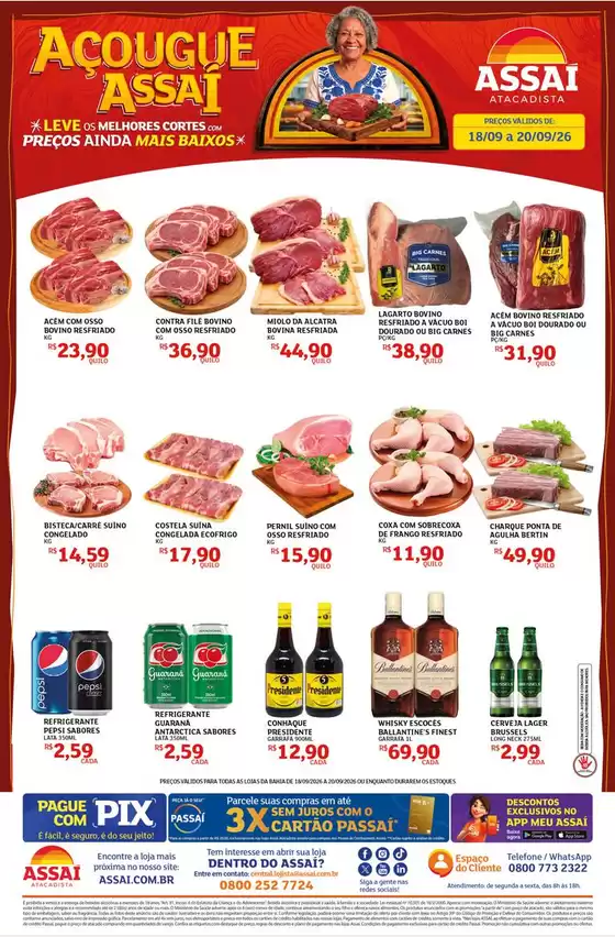 Catálogo Assaí Atacadista | Encarte Assaí Atacadista 172086-531 | 2026-09-18T00:00:00.000Z - 2026-09-20T00:00:00.000Z