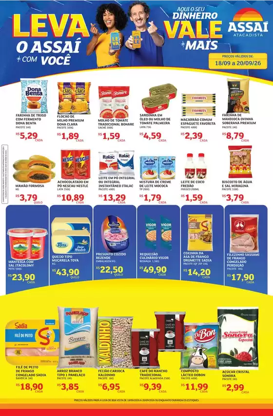 Catálogo Assaí Atacadista em Miguel Calmon | Encarte Assaí Atacadista 172090-603 | 2026-09-18T00:00:00.000Z - 2026-09-20T00:00:00.000Z