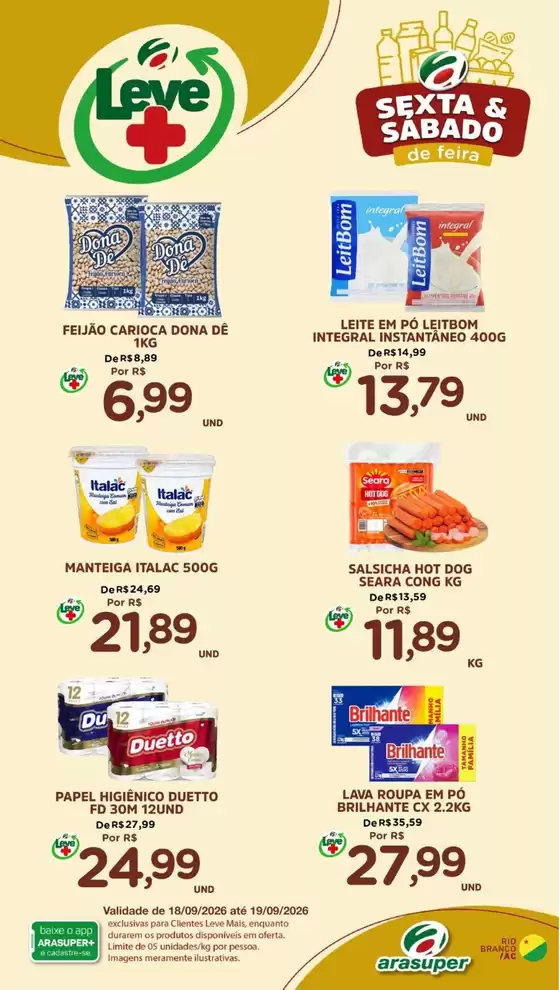 Catálogo Araújo Supermercados | SEXTA E SÁBADO | 2026-09-18T00:00:00.000Z - 2026-09-19T00:00:00.000Z