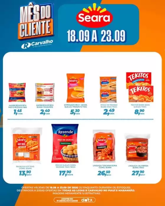 Catálogo R Carvalho Supermercado | Seara | 2026-09-18T00:00:00.000Z - 2026-09-23T00:00:00.000Z