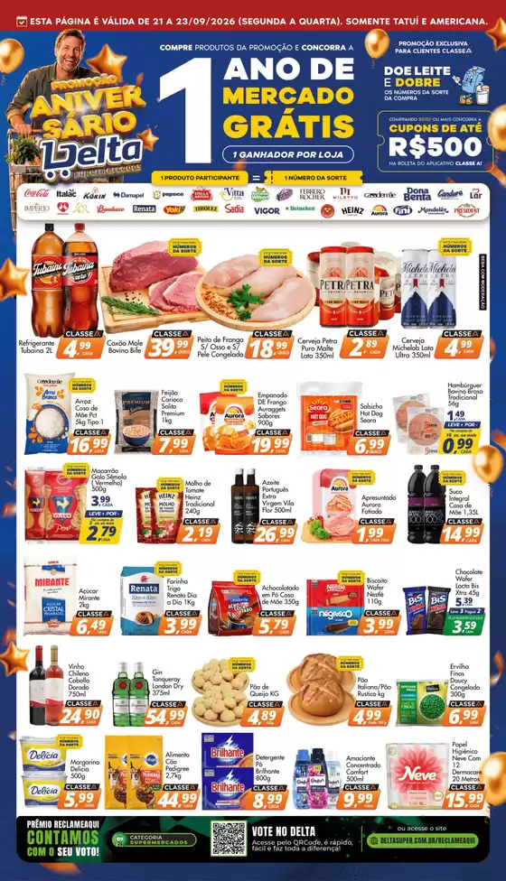 Catálogo Delta Supermercados | Melhores ofertas para todos os clientes | 2026-09-21T00:00:00.000Z - 2026-09-23T00:00:00.000Z
