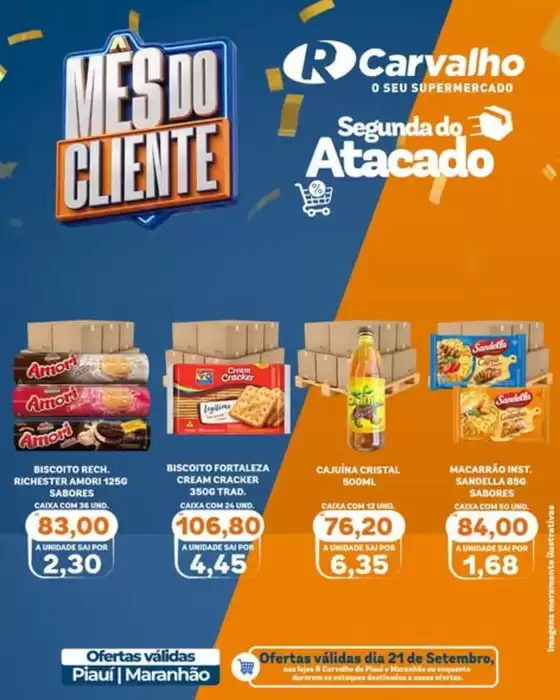 Catálogo R Carvalho Supermercado | Ofertas  | 2026-09-21T00:00:00.000Z - 2026-09-21T00:00:00.000Z