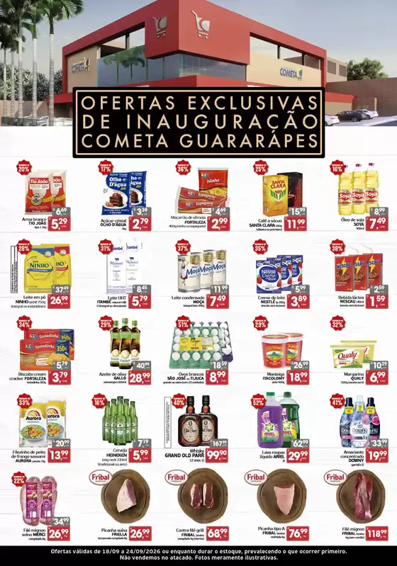 Catálogo Cometa Supermercados | Ofertas exclusivas de reabertura – Guararapes | 2026-09-21T00:00:00.000Z - 2026-09-24T00:00:00.000Z