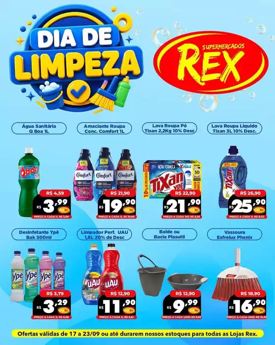 Catálogo Supermercados Rex | Ótima oferta para caçadores de pechinchas | 2026-09-17T00:00:00.000Z - 2026-09-23T00:00:00.000Z