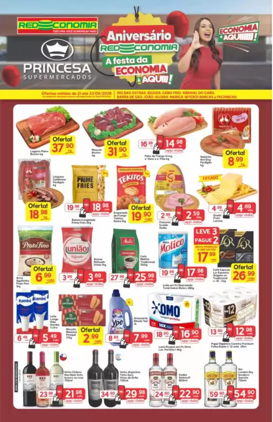 Catálogo Princesa Supermercados | Aniversário Redeconomia G2 - 21 a 23/09 | 2026-09-21T00:00:00.000Z - 2026-09-23T00:00:00.000Z
