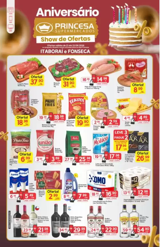Catálogo Princesa Supermercados | Aniversário Princesa - 21 a 23/09 | 2026-09-21T00:00:00.000Z - 2026-09-23T00:00:00.000Z