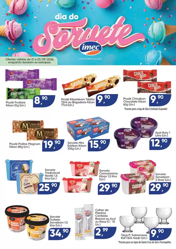 Catálogo Imec Supermercados | BAIXA 17149 IMEC Especial Dia do Sorvete 21 a 23092026 | 2026-09-21T00:00:00.000Z - 2026-09-23T00:00:00.000Z
