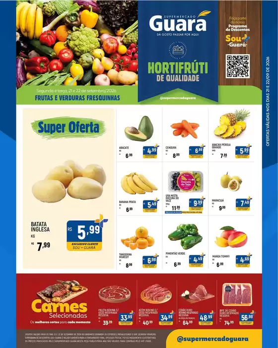 Catálogo Supermercado Guará | Encarte Supermercado Guará | 2026-09-21T00:00:00.000Z - 2026-09-22T00:00:00.000Z