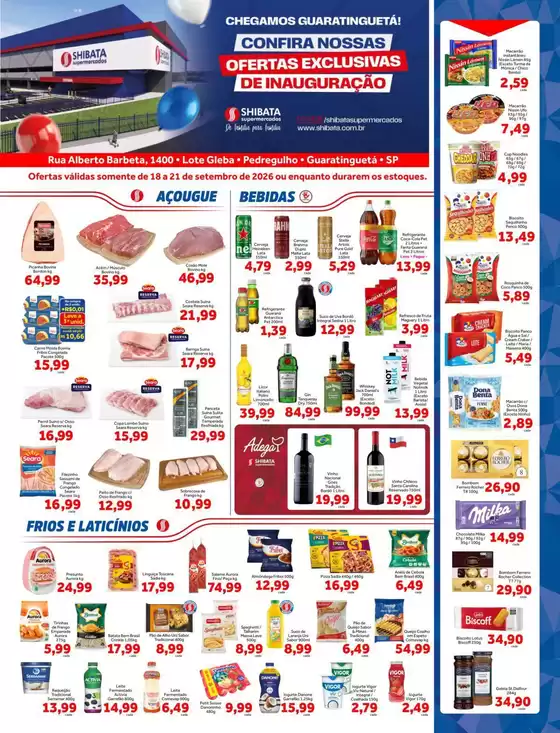 Catálogo Shibata Supermercados | Melhores ofertas para todos os clientes | 2026-09-18T00:00:00.000Z - 2026-09-21T00:00:00.000Z